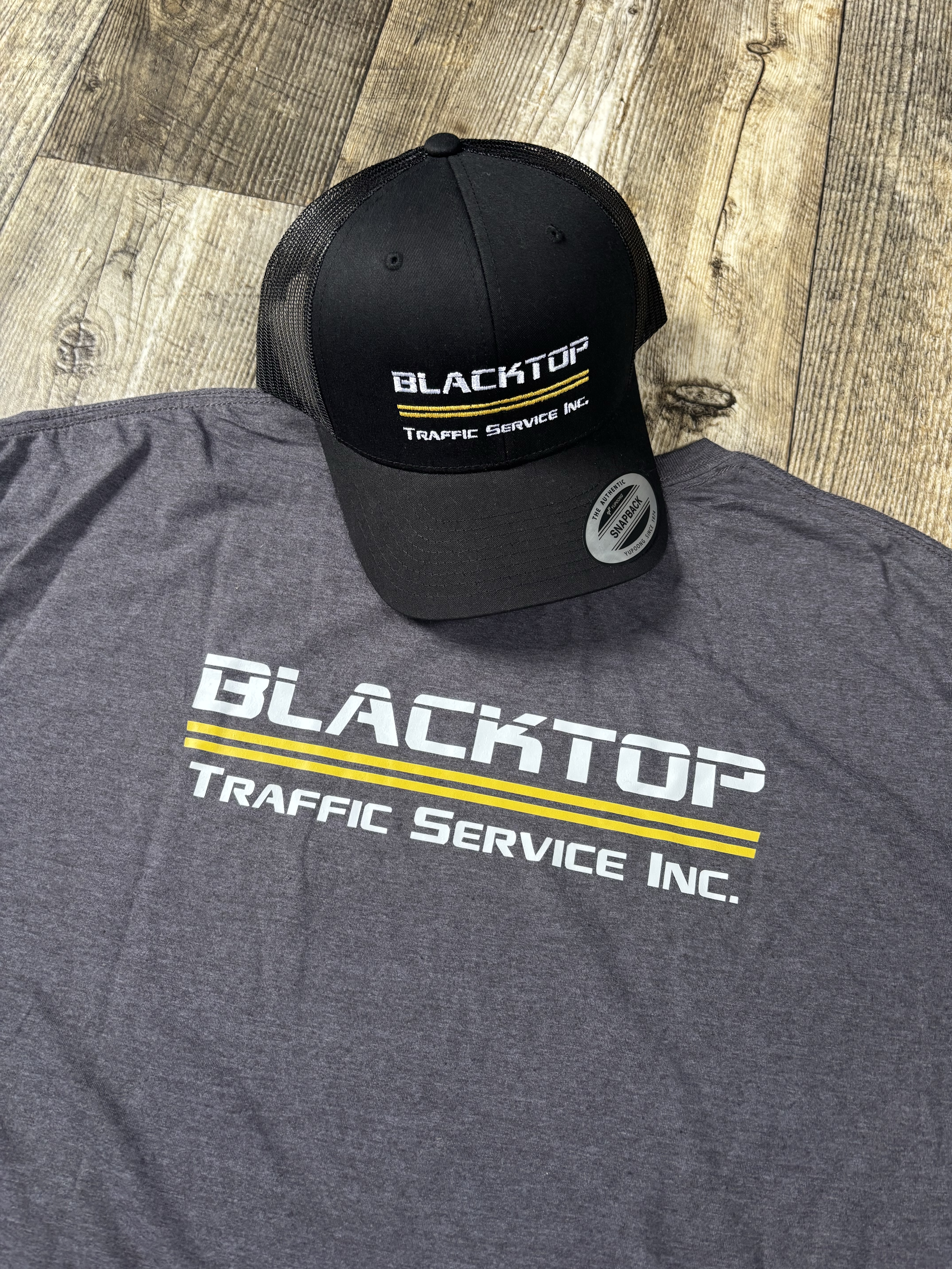 Blacktop Traffic Service hat & t-shirt set