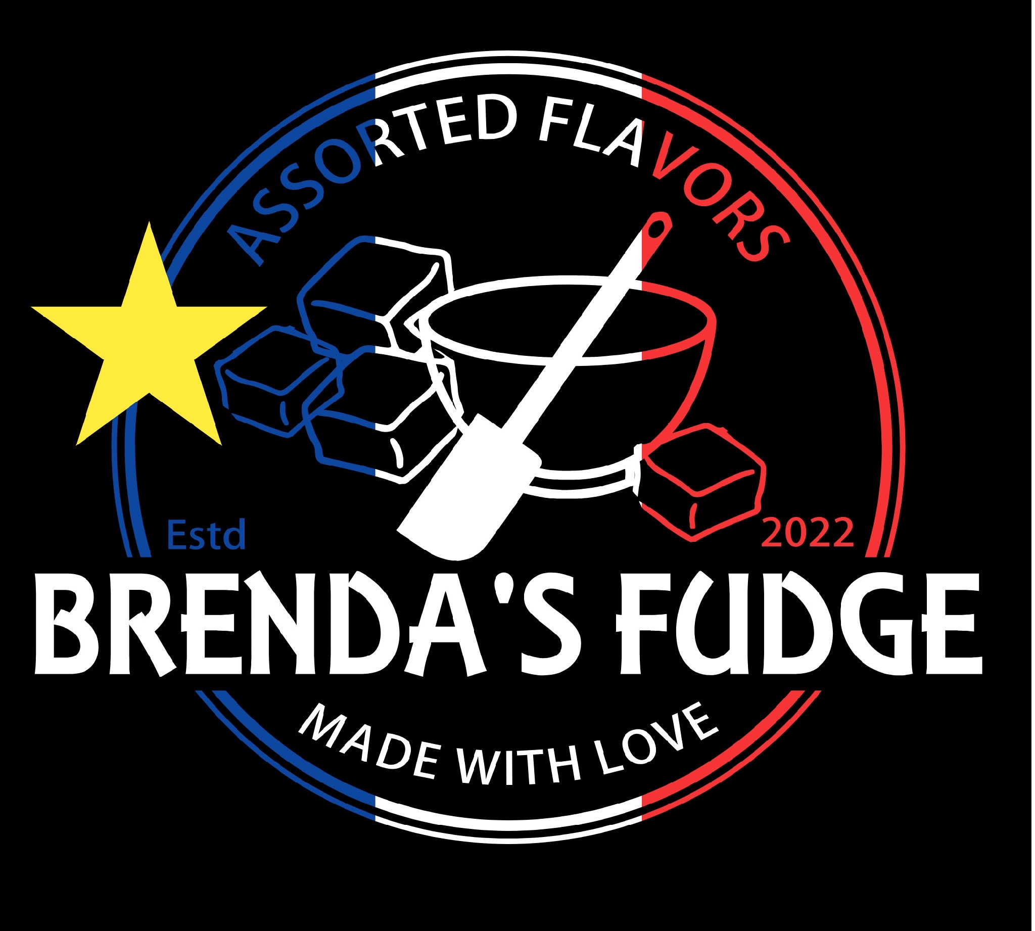 Brenda's Fudge custom logo design