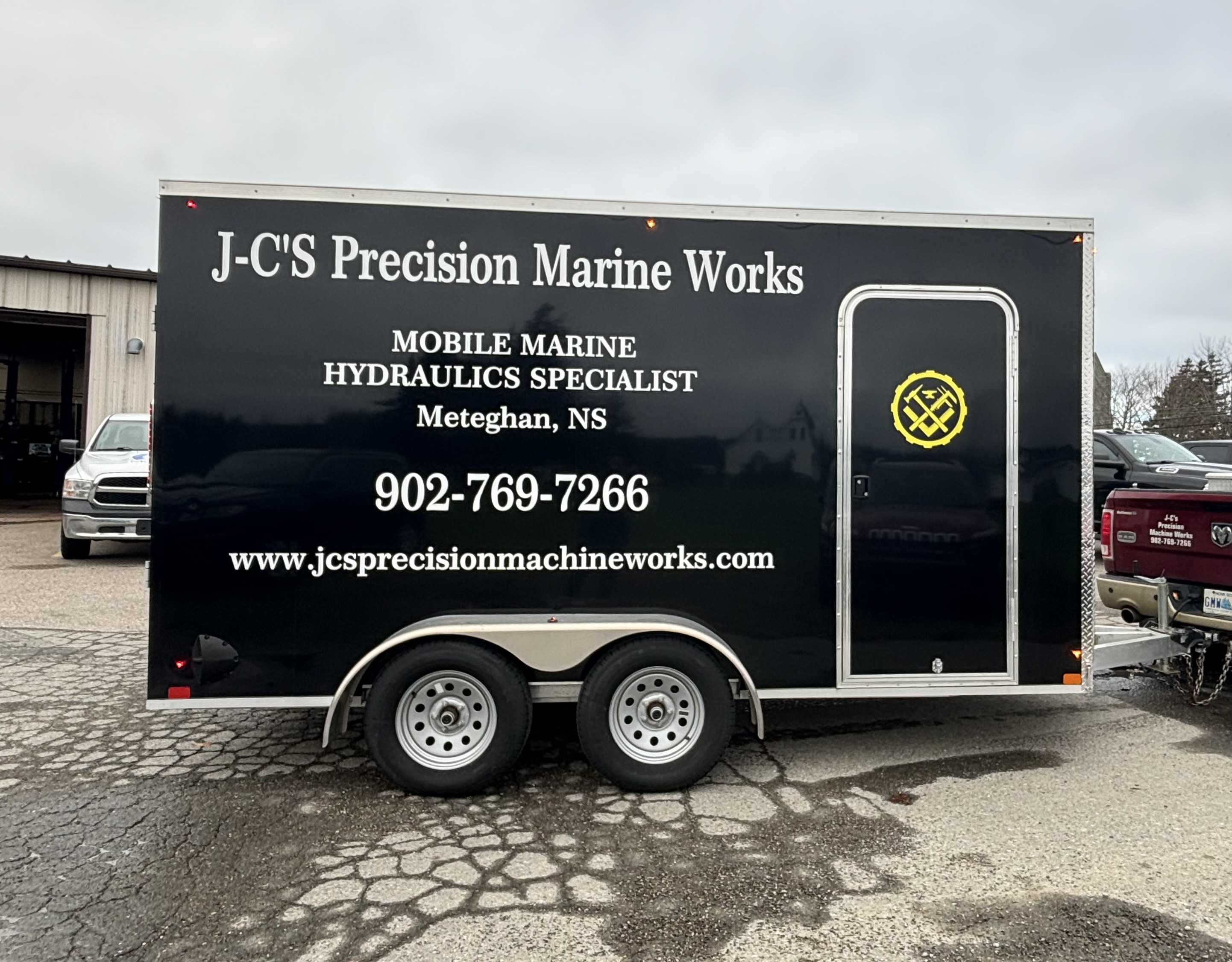 J-C's Precision Marine Works trailer — side view