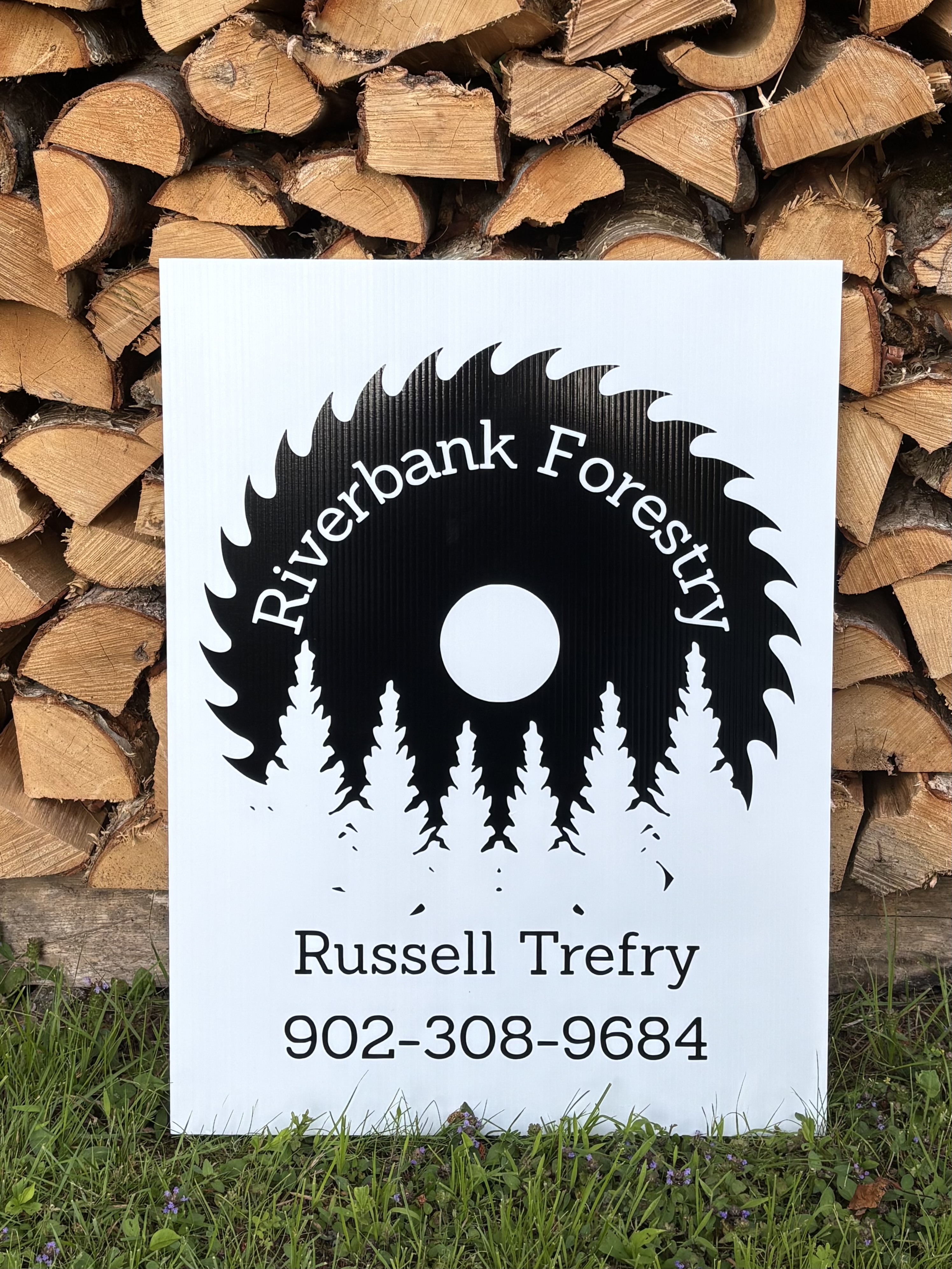 Riverbank Forestry custom sign