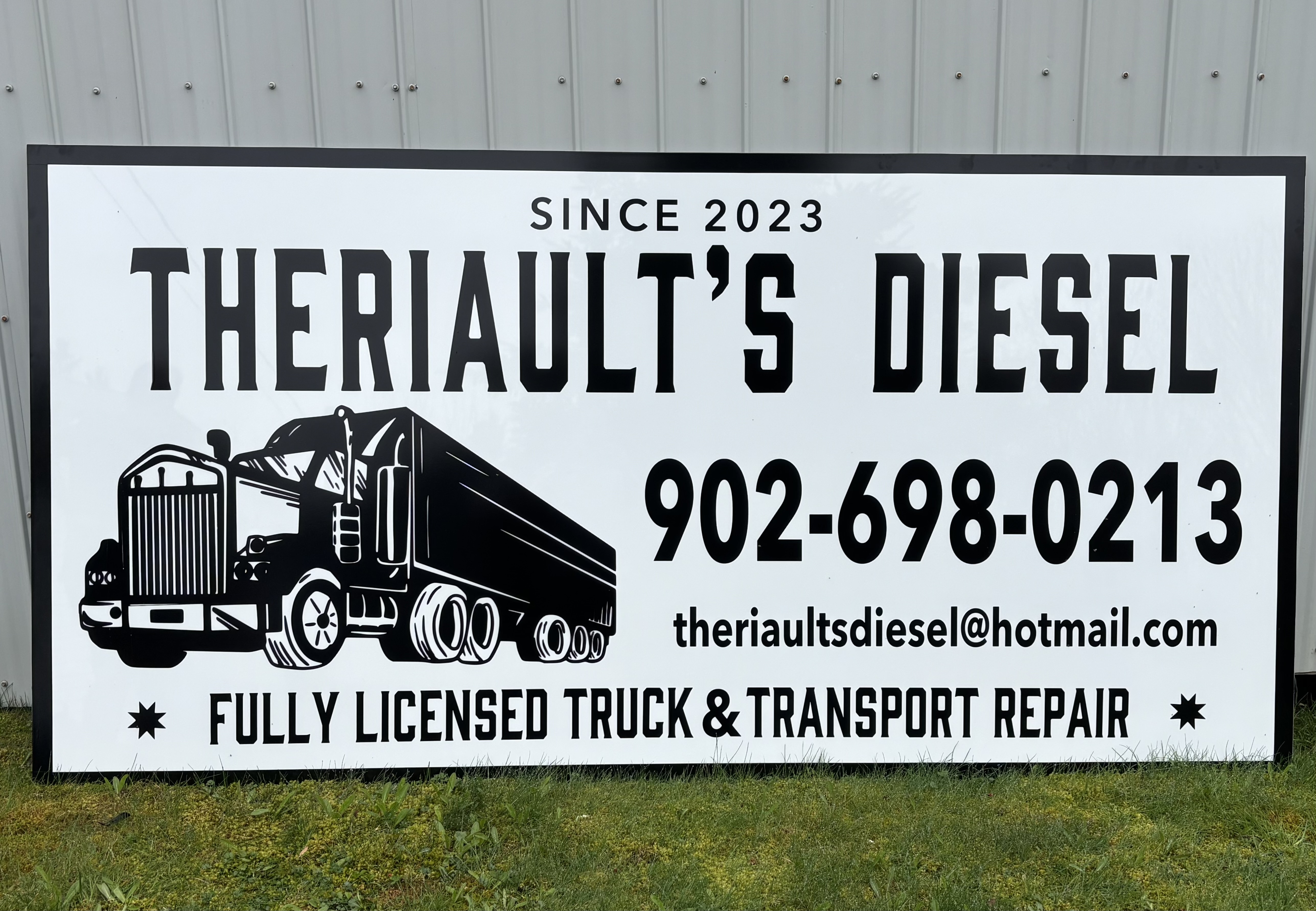 Theriault's Diesel large business sign