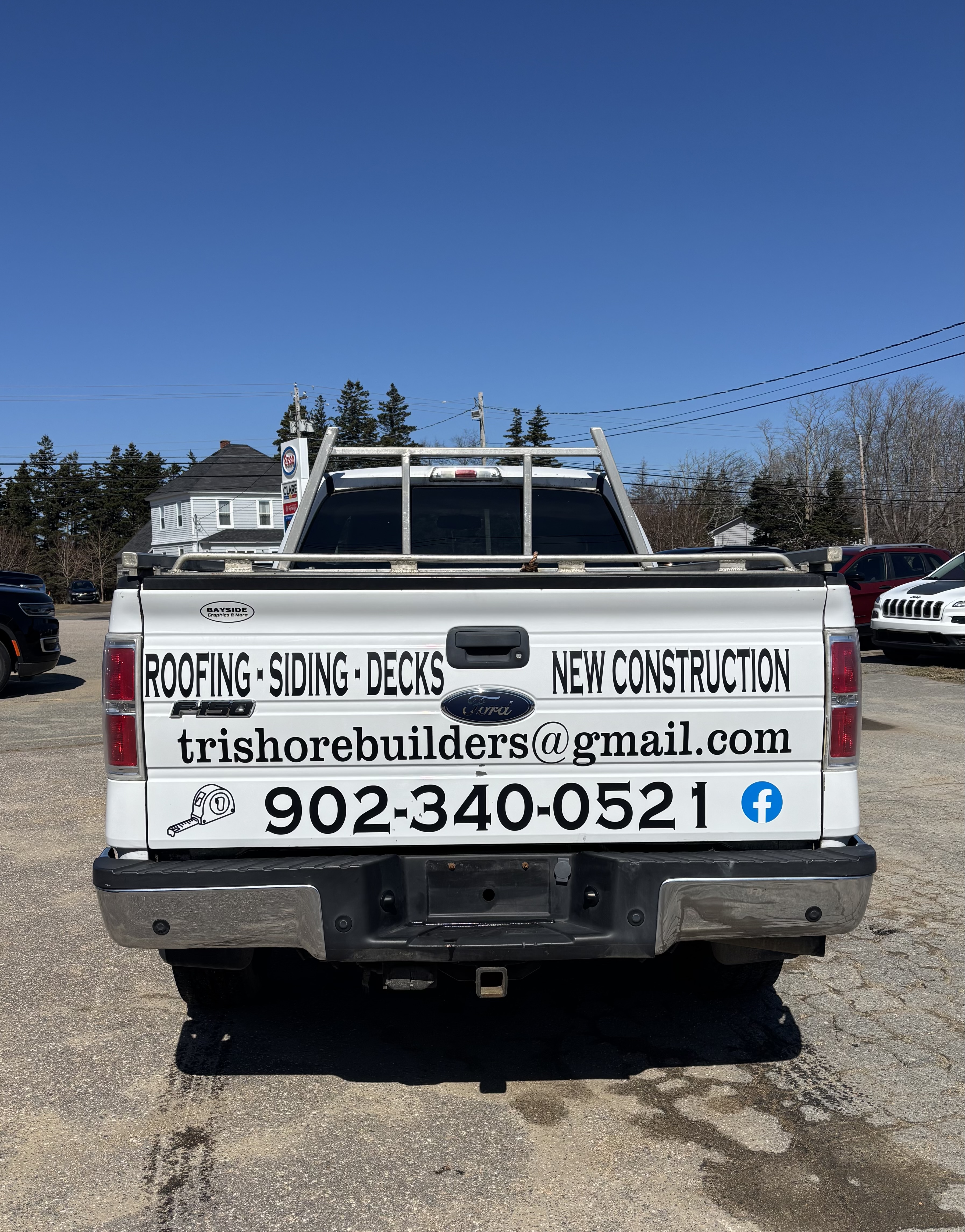 Tri-Shore Builders F-150 tailgate lettering